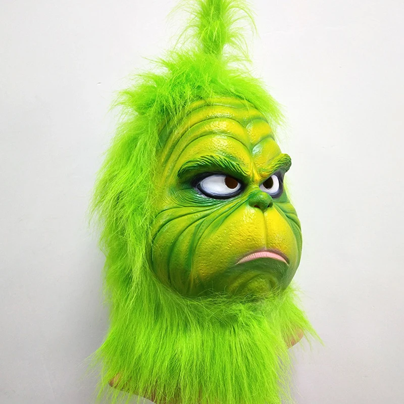 Christmas Geek The Grinch Xmas Latex Mask Costume