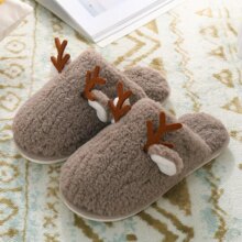 Christmas Antlers Plush Warm Ladies Shoes Christmas Antlers Plush Warm Ladies Shoes
