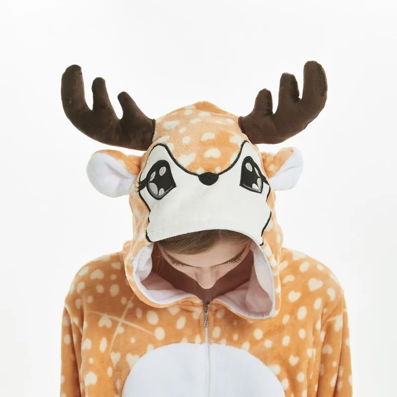 Onesies for Adults Animal Reindeer Pajamas Jumpsuit