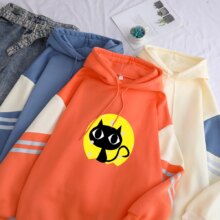 Black Cat Printing Casual Harajuku Hoodies Black Cat Printing Casual Harajuku Hoodies