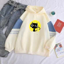 Black Cat Printing Casual Harajuku Hoodies Black Cat Printing Casual Harajuku Hoodies