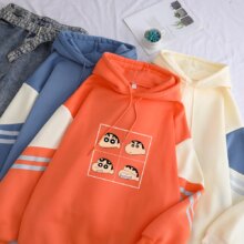 Anime Crayon Shin Chan Casual Fleece Hoodies Anime Crayon Shin Chan Casual Fleece Hoodies