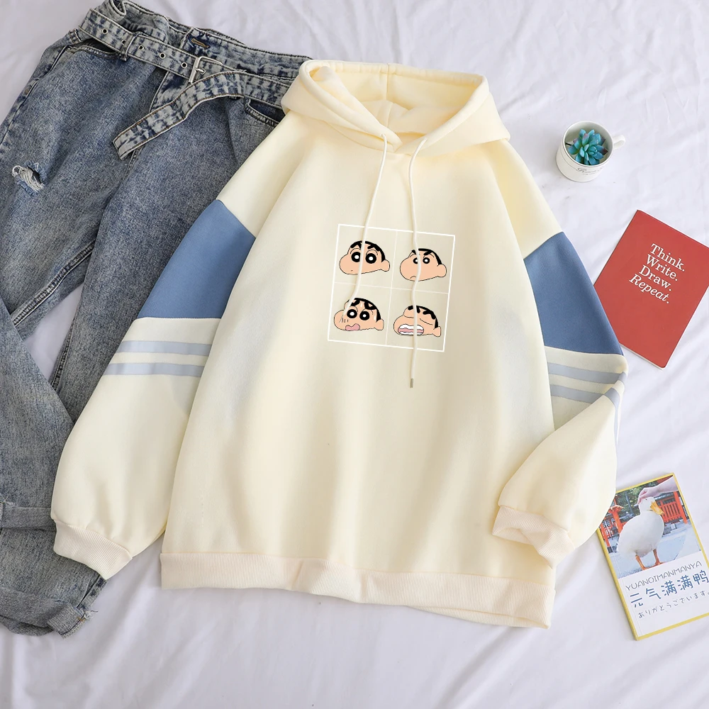 Anime Crayon Shin Chan Casual Fleece Hoodies Anime Crayon Shin Chan Casual Fleece Hoodies