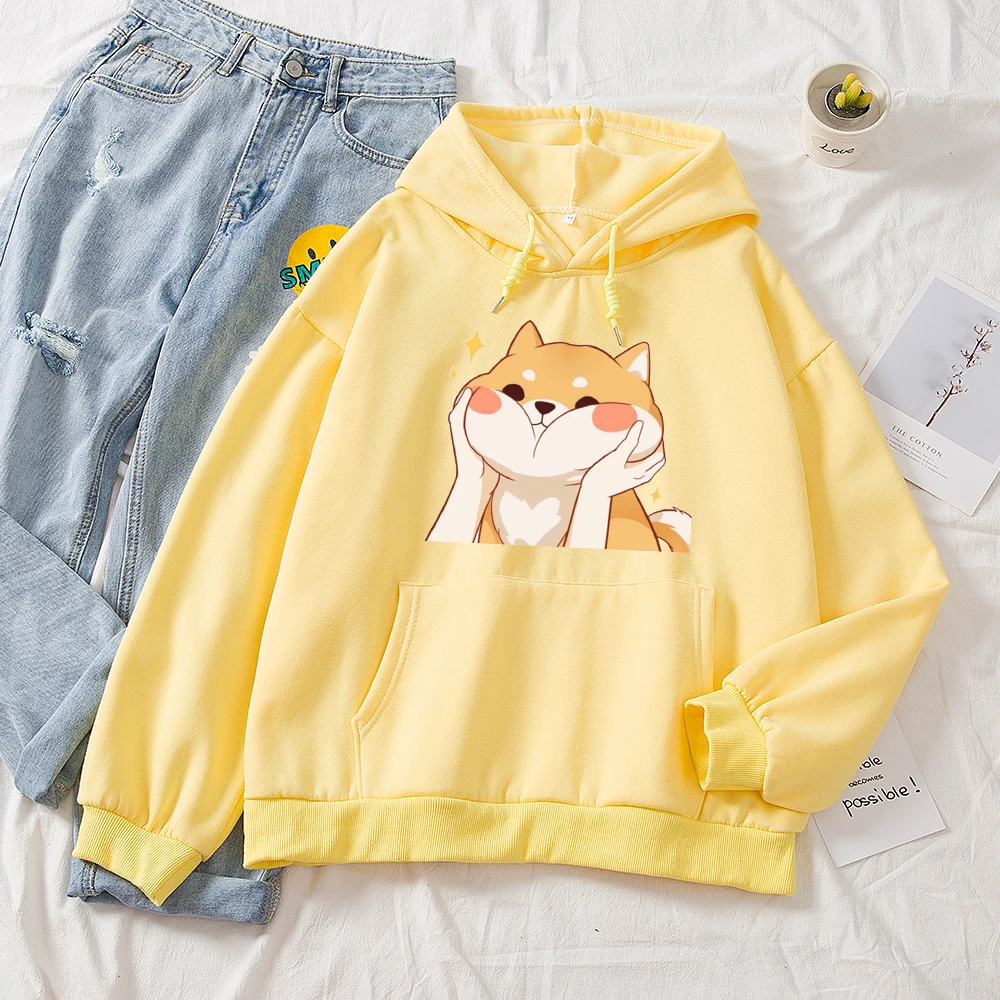 Kawaii Shiba Inu Cartoon Ullzang Harajuku Hoodies