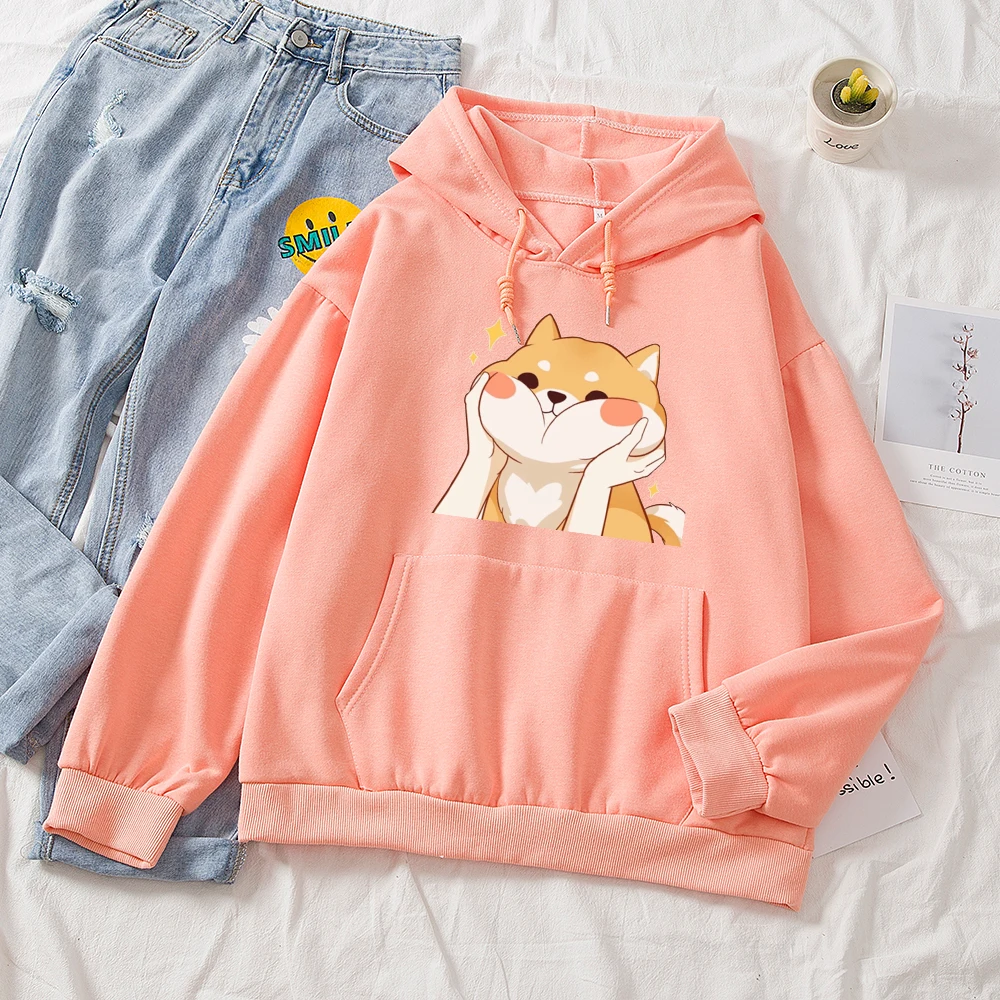 Kawaii Shiba Inu Cartoon Ullzang Harajuku Hoodies