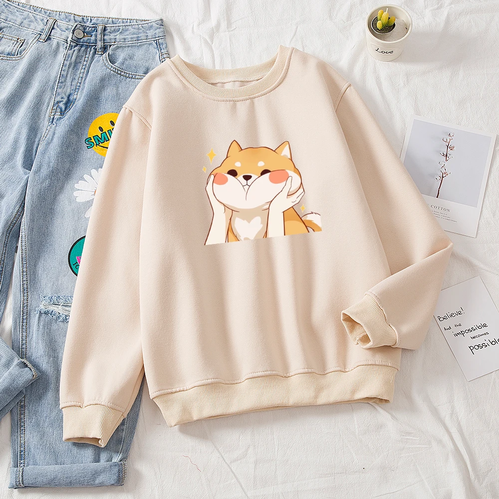 Kawaii Shiba Inu Cartoon Ullzang Harajuku Hoodies