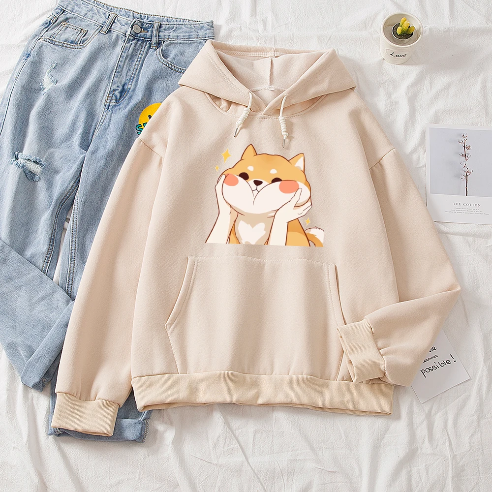 Kawaii Shiba Inu Cartoon Ullzang Harajuku Hoodies