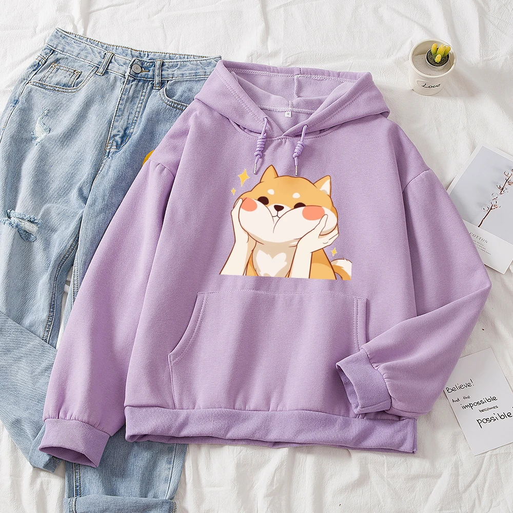 Kawaii Shiba Inu Cartoon Ullzang Harajuku Hoodies