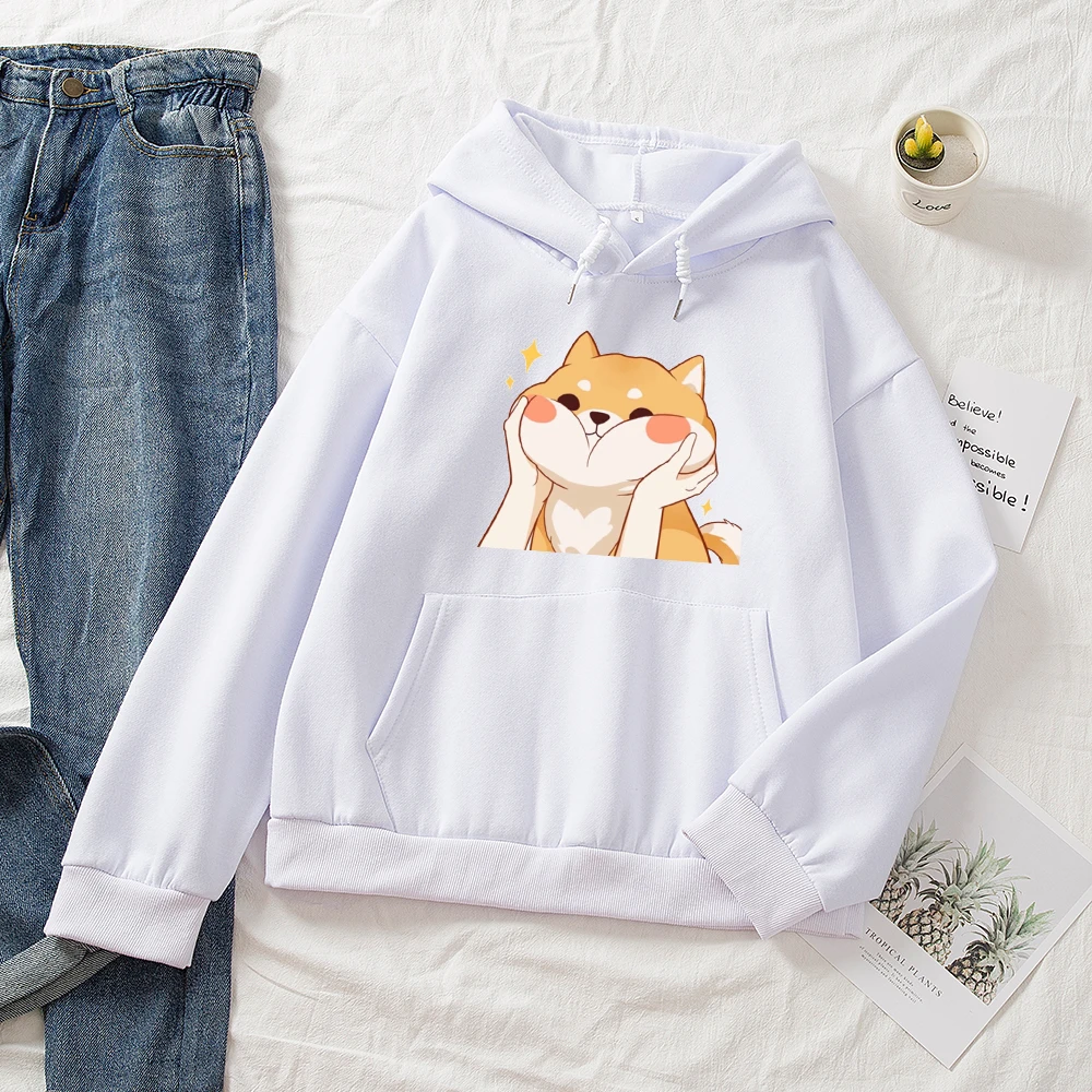 Kawaii Shiba Inu Cartoon Ullzang Harajuku Hoodies