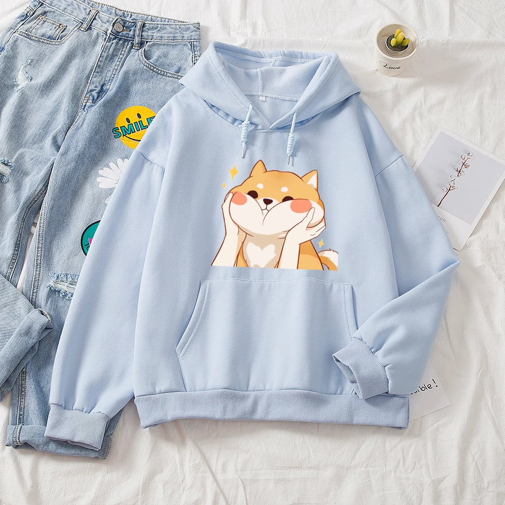 Kawaii Shiba Inu Cartoon Ullzang Harajuku Hoodies