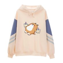 Anime Shiba Inu Oversized Patchwork Kawaii Graphic Hoodies Anime Shiba Inu Oversized Patchwork Kawaii Graphic Hoodies