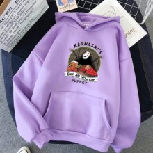 Anime No Face Print Harajuku Oversized Kawaii Hoodies For Women’s Anime No Face Print Harajuku Oversized Kawaii Hoodies For Women's