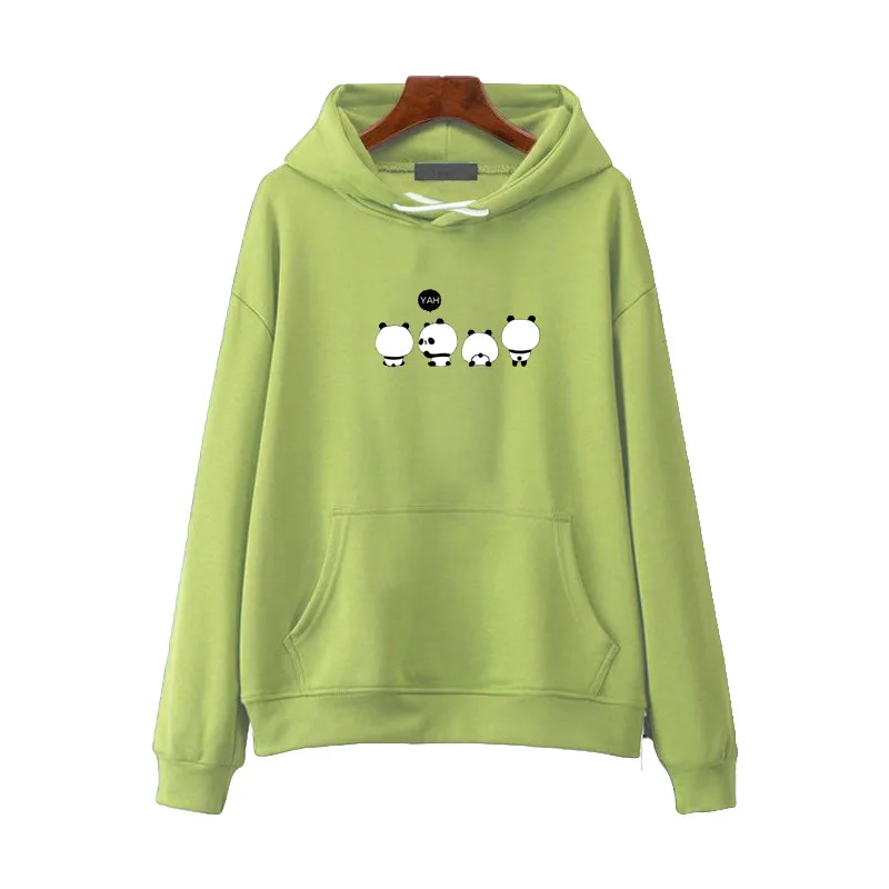 Kawaii Cartoon Panda Letter Print Oversized Hoodies Kawaii Cartoon Panda Letter Print Oversized Hoodies