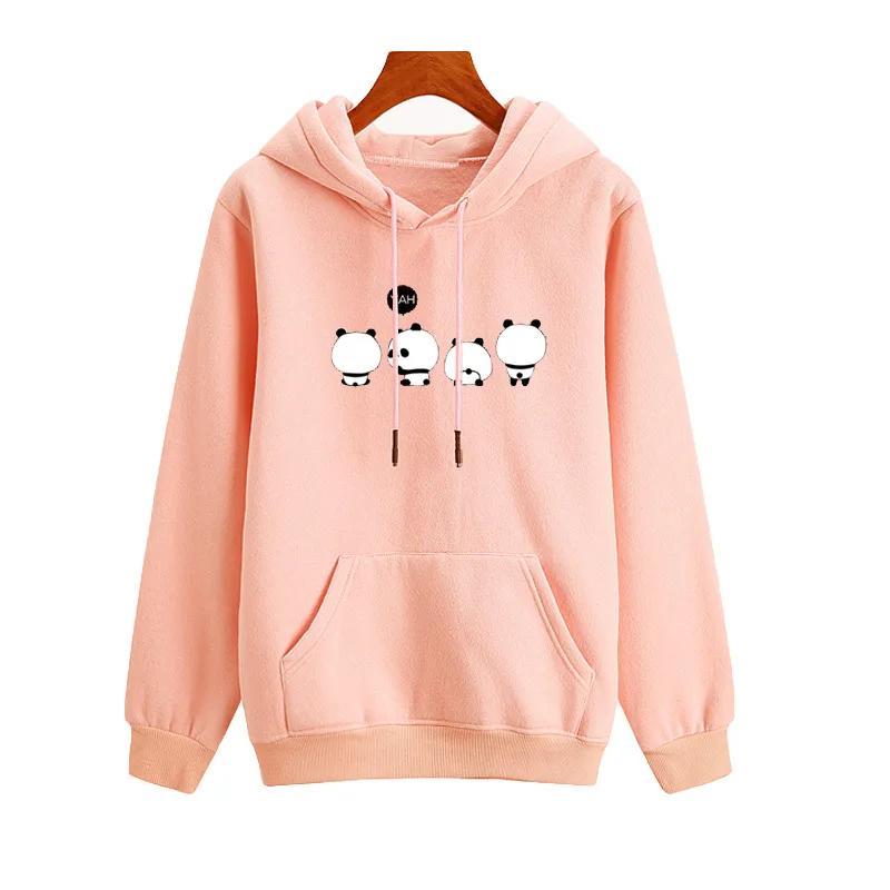 Kawaii Cartoon Panda Letter Print Oversized Hoodies Kawaii Cartoon Panda Letter Print Oversized Hoodies