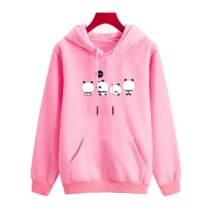 Kawaii Cartoon Panda Letter Print Oversized Hoodies Kawaii Cartoon Panda Letter Print Oversized Hoodies