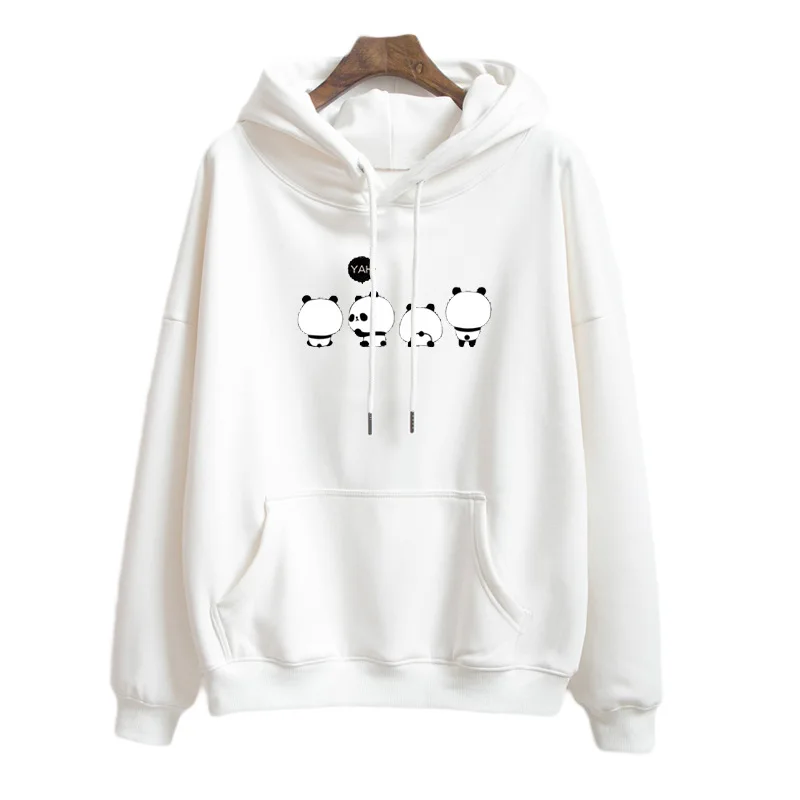 Kawaii Cartoon Panda Letter Print Oversized Hoodies Kawaii Cartoon Panda Letter Print Oversized Hoodies