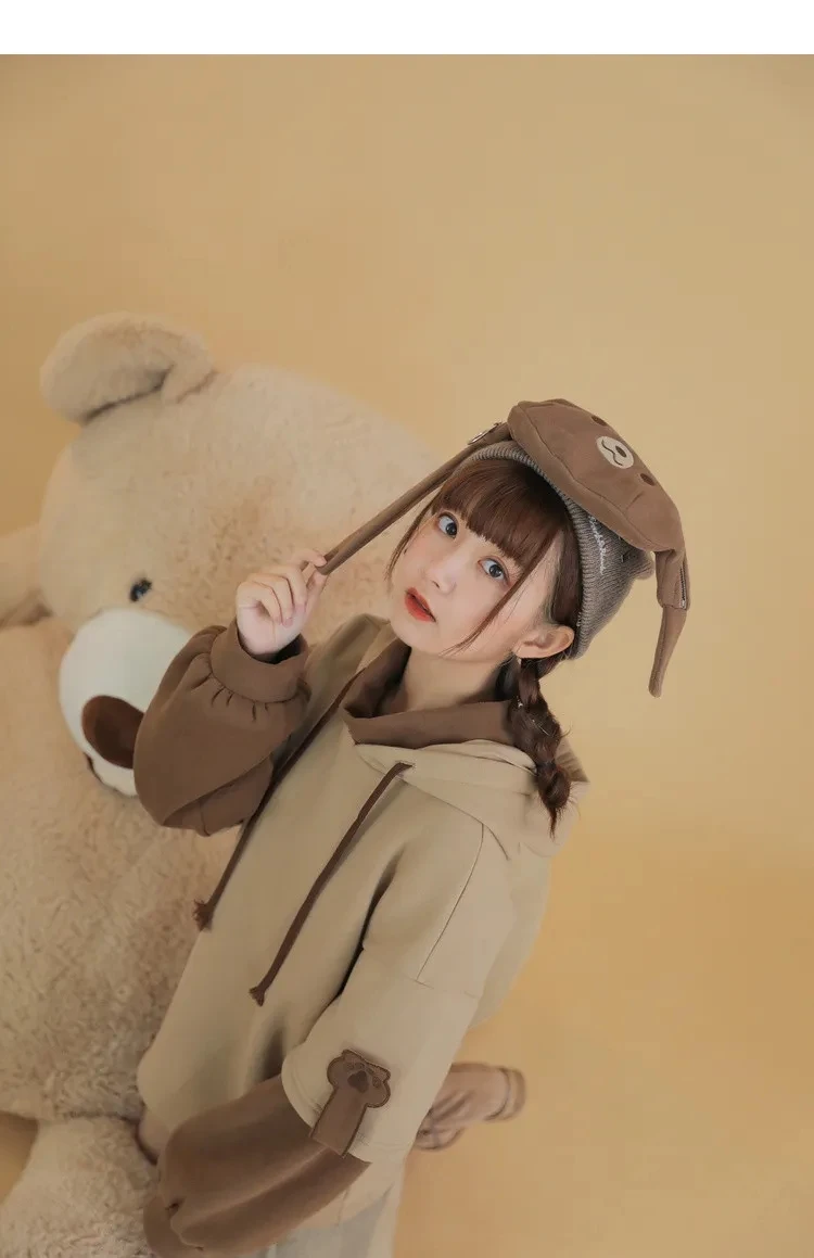 Anime Aesthetic Bear Harajuku Kawaii Crewneck & Long Sleeve Hoodie Anime Aesthetic Bear Harajuku Kawaii Crewneck & Long Sleeve Hoodie