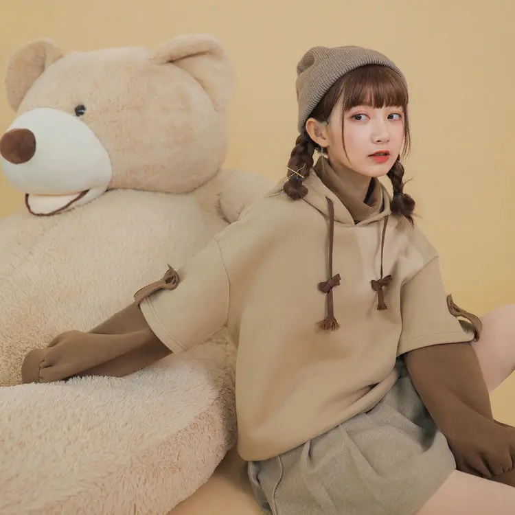 Anime Aesthetic Bear Harajuku Kawaii Crewneck & Long Sleeve Hoodie Anime Aesthetic Bear Harajuku Kawaii Crewneck & Long Sleeve Hoodie