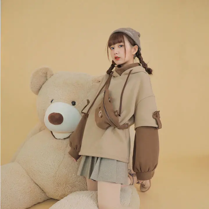 Anime Aesthetic Bear Harajuku Kawaii Crewneck & Long Sleeve Hoodie Anime Aesthetic Bear Harajuku Kawaii Crewneck & Long Sleeve Hoodie