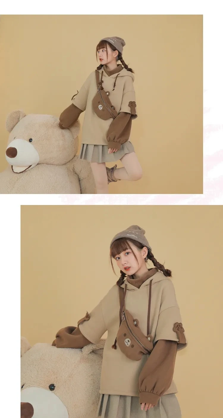 Anime Aesthetic Bear Harajuku Kawaii Crewneck & Long Sleeve Hoodie Anime Aesthetic Bear Harajuku Kawaii Crewneck & Long Sleeve Hoodie