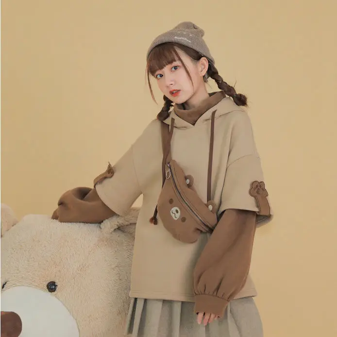 Anime Aesthetic Bear Harajuku Kawaii Crewneck & Long Sleeve Hoodie Anime Aesthetic Bear Harajuku Kawaii Crewneck & Long Sleeve Hoodie