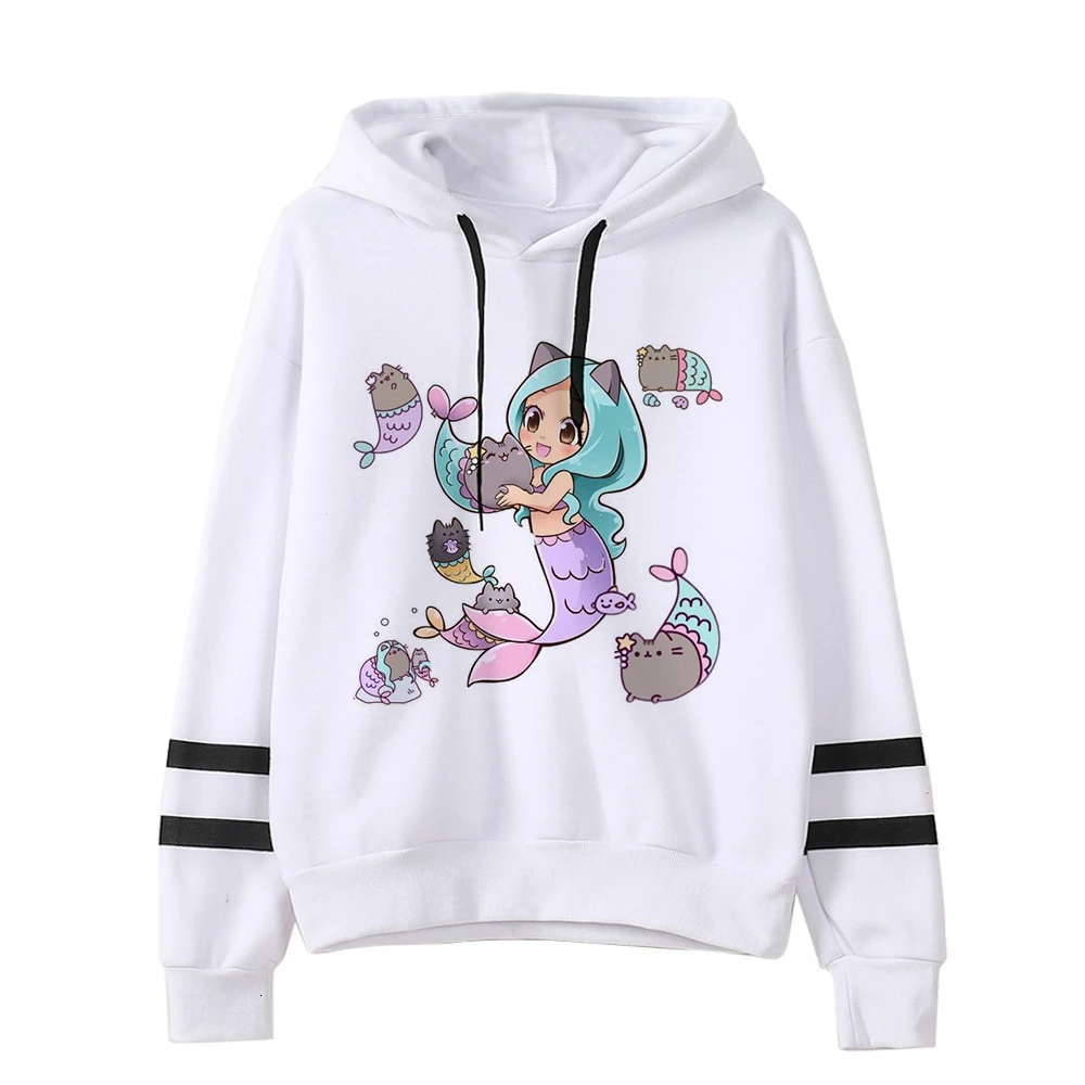 Kawaii Cat Cartoon Harajuku Casual Hoodies