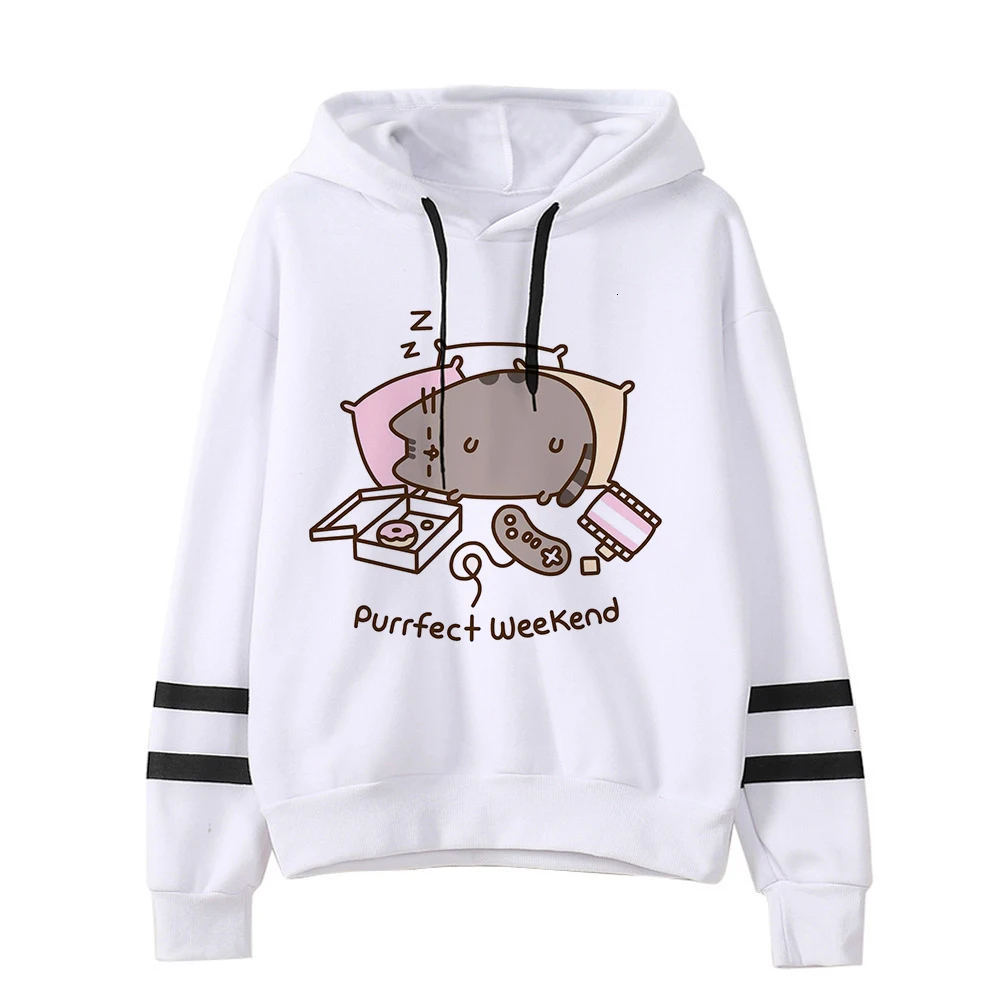 Kawaii Cat Cartoon Harajuku Casual Hoodies