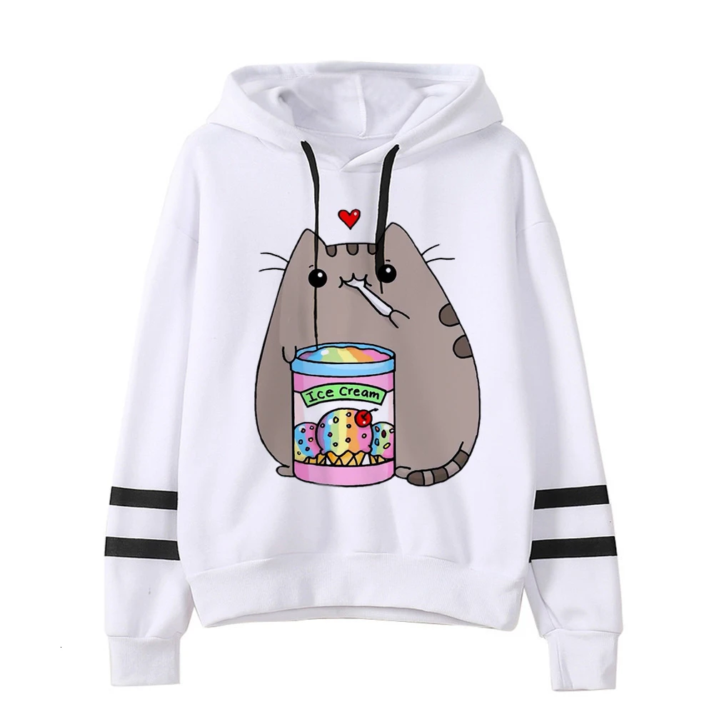 Kawaii Cat Cartoon Harajuku Casual Hoodies