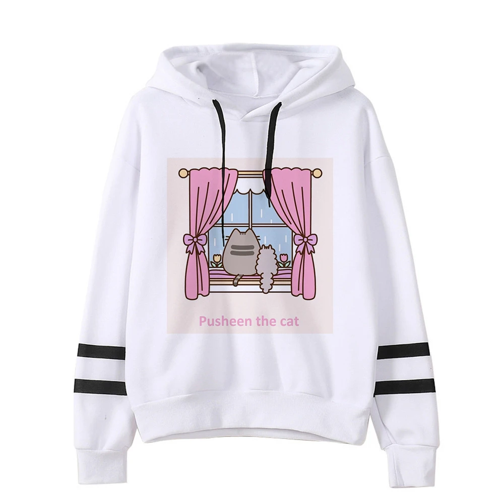Kawaii Cat Cartoon Harajuku Casual Hoodies