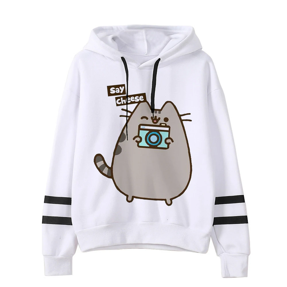Kawaii Cat Cartoon Harajuku Casual Hoodies