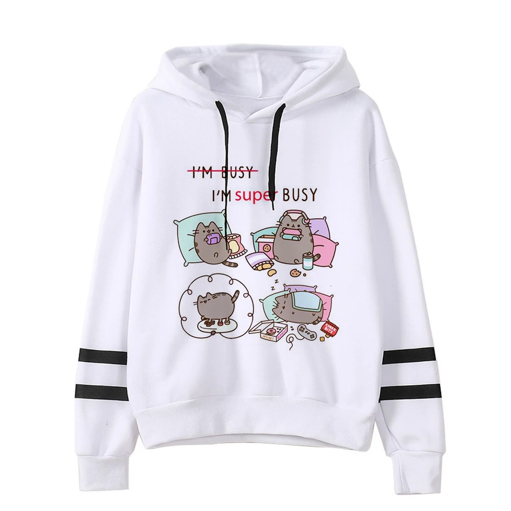 Kawaii Cat Cartoon Harajuku Casual Hoodies