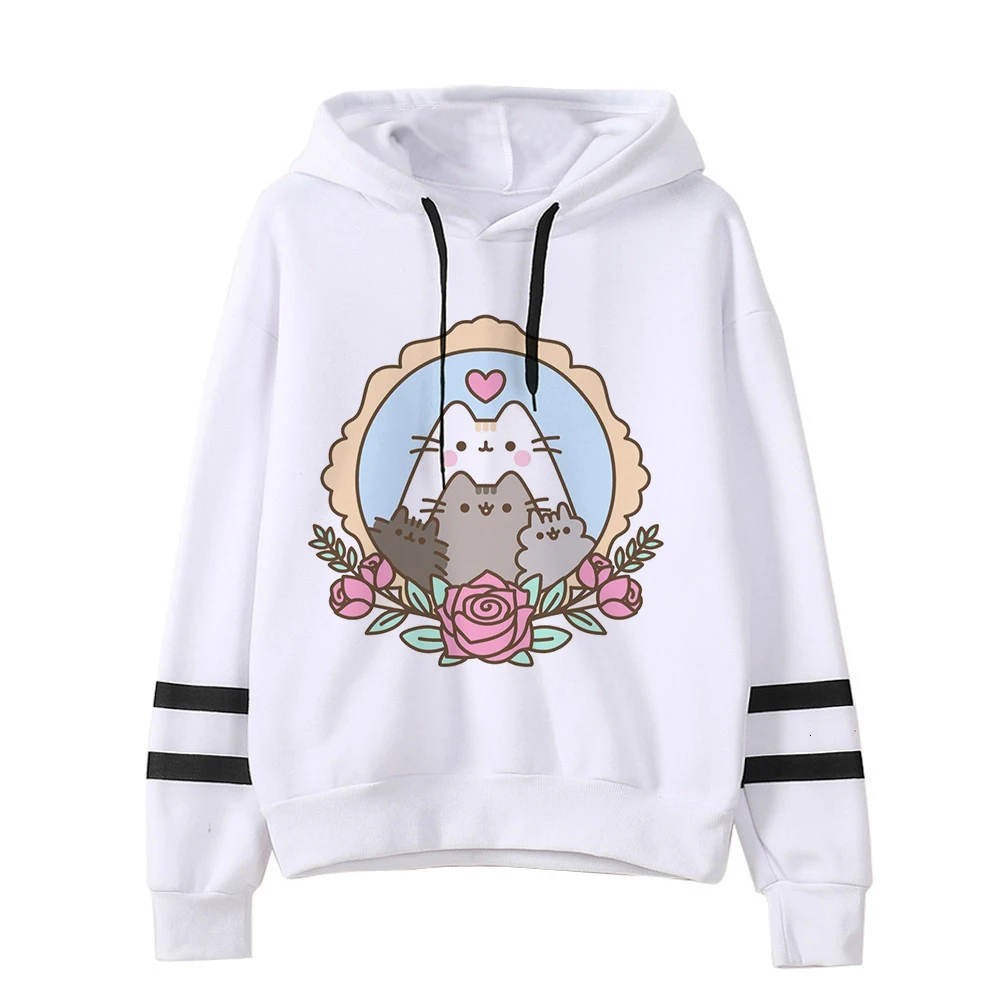 Kawaii Cat Cartoon Harajuku Casual Hoodies