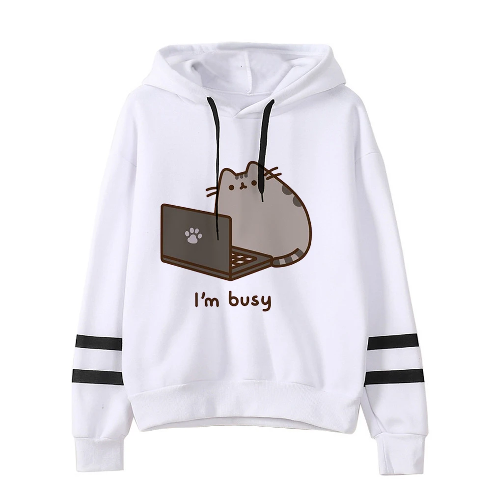 Kawaii Cat Cartoon Harajuku Casual Hoodies