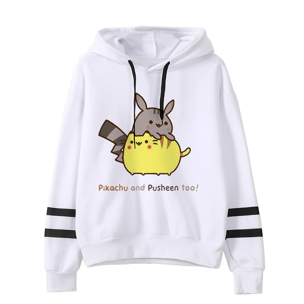 Kawaii Cat Cartoon Harajuku Casual Hoodies