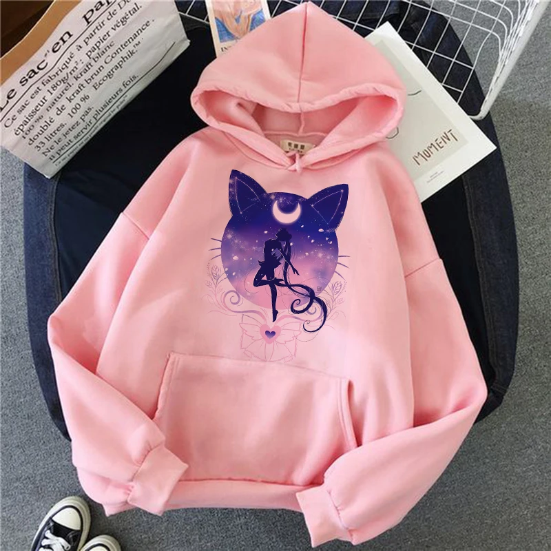 Anime Sailor Moon Kawaii Harajuku Ullzang Graphic Hoodies