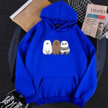 Anime Bears Printed Long Sleeve Hoodies Anime Bears Printed Long Sleeve Hoodies