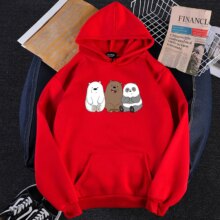 Anime Bears Printed Long Sleeve Hoodies Anime Bears Printed Long Sleeve Hoodies