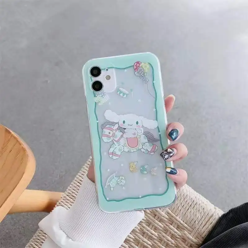Cat My Melody Cinnamoroll Clear Phone Case For iPhone