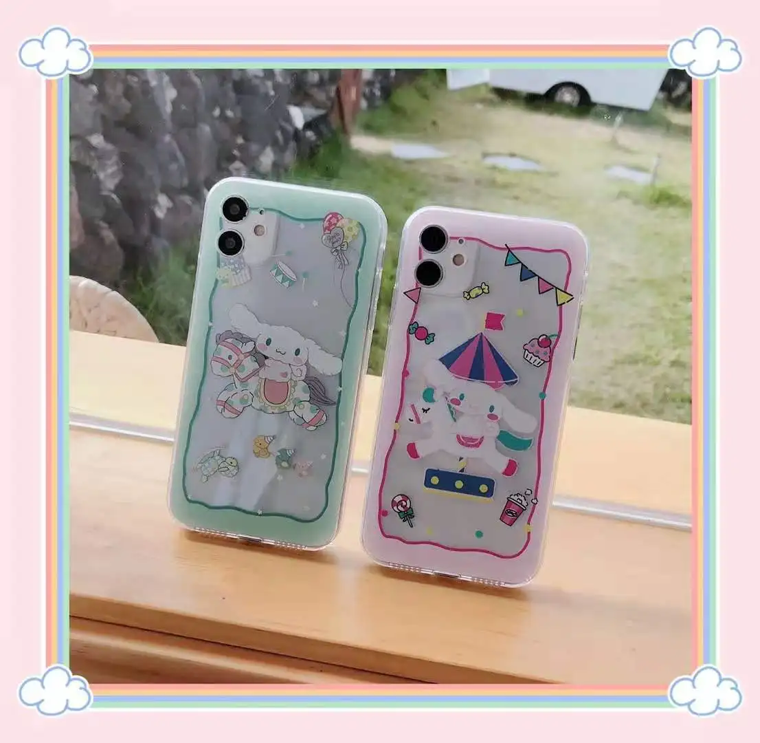 Cat My Melody Cinnamoroll Clear Phone Case For iPhone