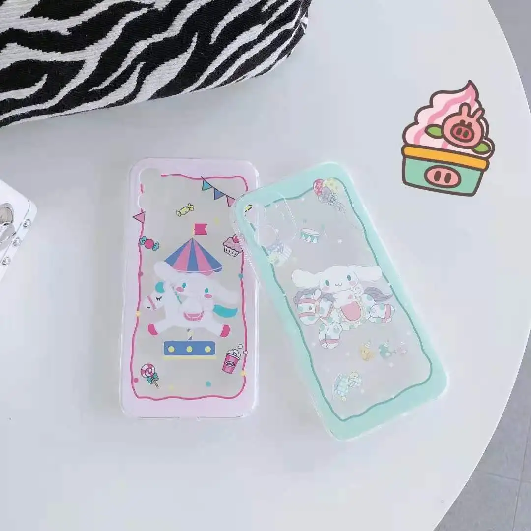 Cat My Melody Cinnamoroll Clear Phone Case For iPhone
