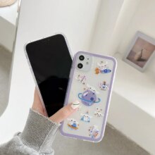 My Melody Cinnamoroll Dog Starry Sky Clear Phone Case For iPhone My Melody Cinnamoroll Dog Starry Sky Clear Phone Case For iPhone