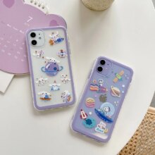 My Melody Cinnamoroll Dog Starry Sky Clear Phone Case For iPhone My Melody Cinnamoroll Dog Starry Sky Clear Phone Case For iPhone