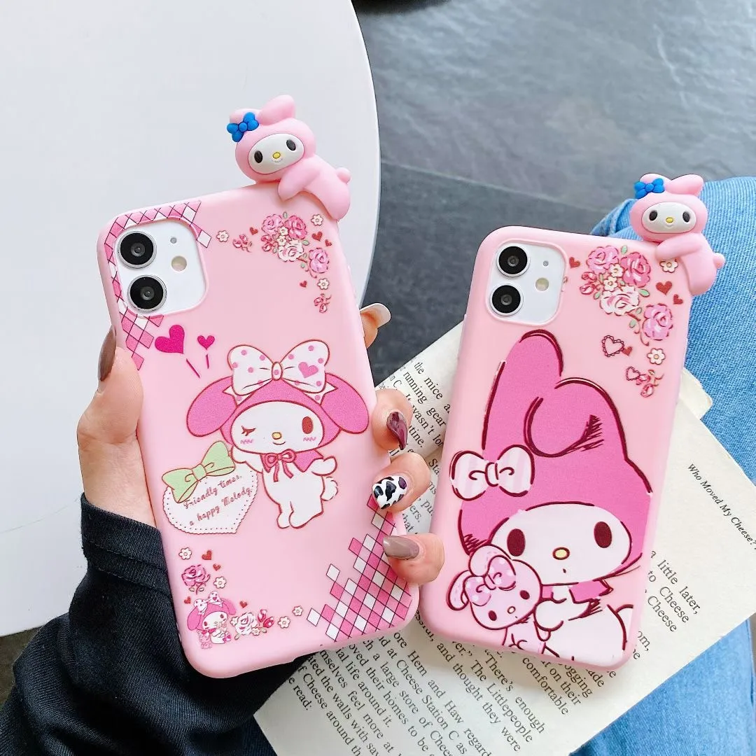Cartoon My Melody Rabbit Phone Case With Lanyard Cartoon My Melody Rabbit Phone Case With Lanyard