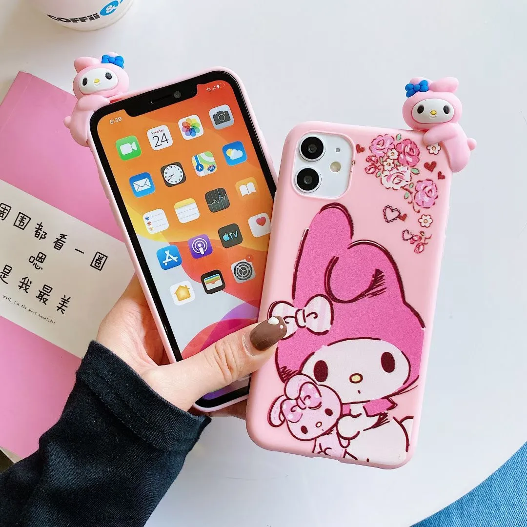 Cartoon My Melody Rabbit Phone Case With Lanyard Cartoon My Melody Rabbit Phone Case With Lanyard