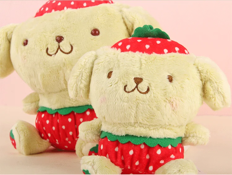 Cartoon Strawberry My Melody Pudding Cinnamoroll Dog Doll Pillow Cartoon Strawberry My Melody Pudding Cinnamoroll Dog Doll Pillow