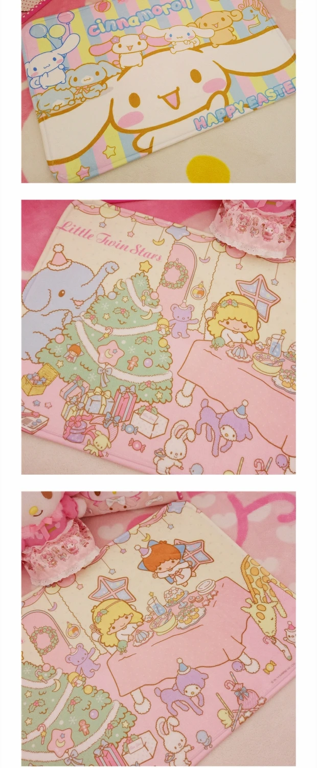 Cinnamoroll My Melody Little Twin Stars Decoration Soft Carpets