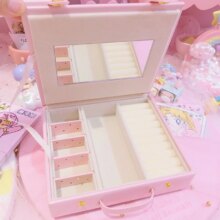 Leather Storage Accessories Pink Box For Girls Leather Storage Accessories Pink Box For Girls