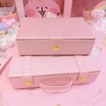 Leather Storage Accessories Pink Box For Girls Leather Storage Accessories Pink Box For Girls