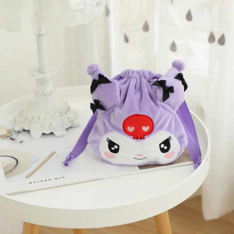 Kuromi Portable Drawstring Travel Pouch For Women