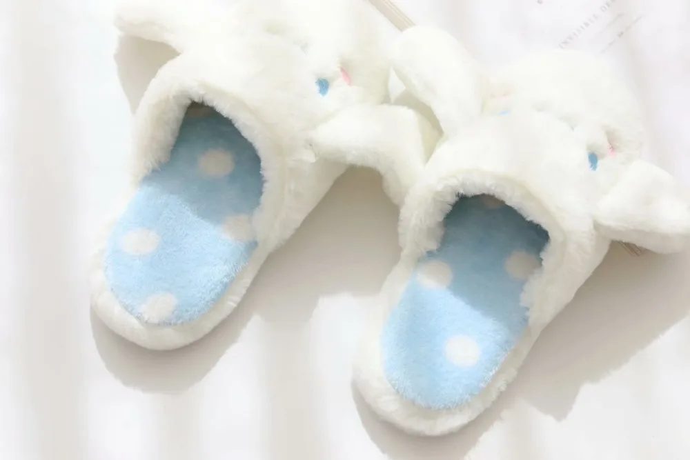 Kawaii Cartoon My Melody Cinnamoroll Warm Kuromi Non-Slip Slippers
